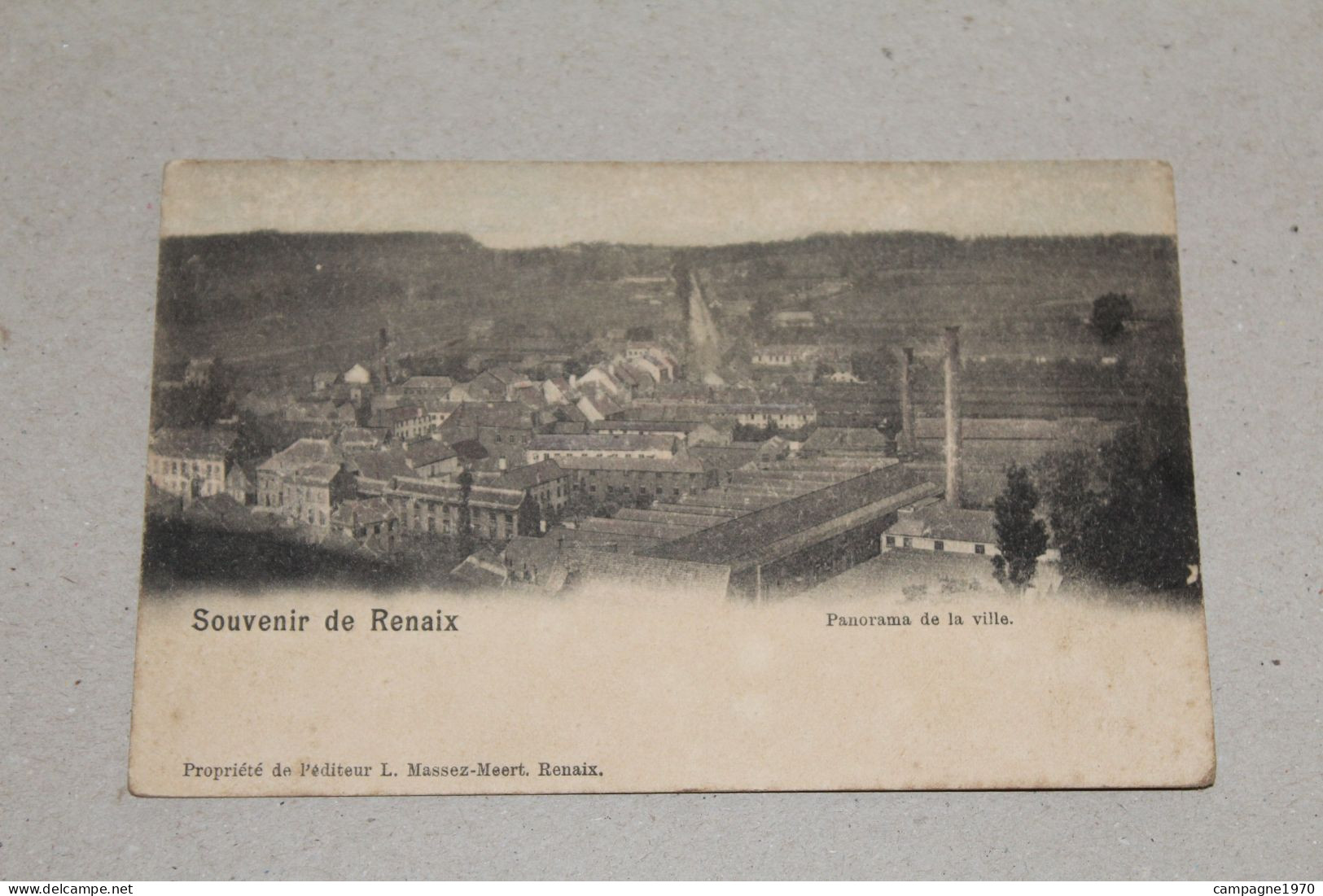 CPA - RONSE RENAIX - SOUVENIR - PANORAMA DE LA VILLE ( USINE AU PREMIER PLAN ) - Renaix - Ronse