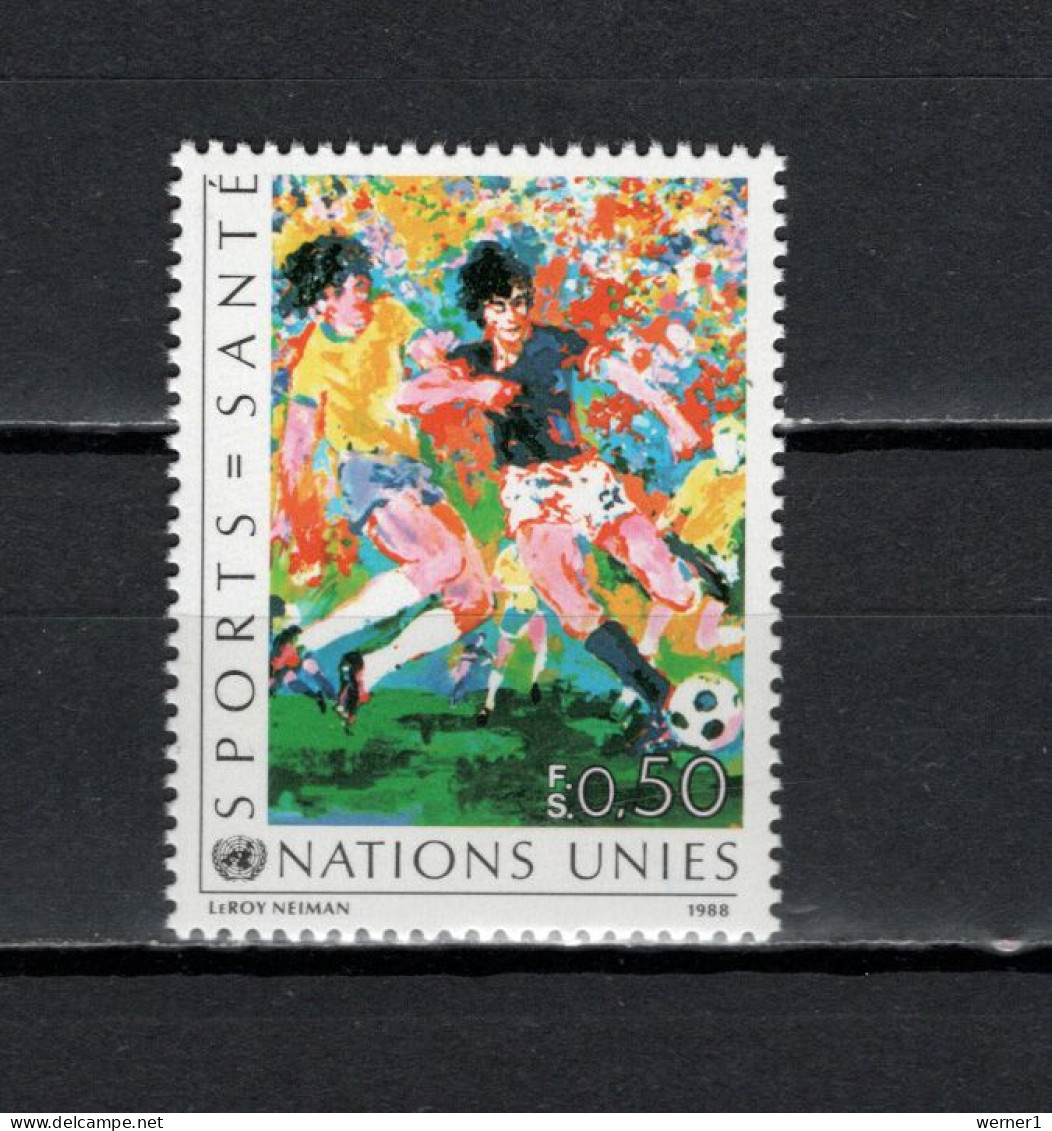 UN United Nations Geneva 1988 Football Soccer Stamp MNH - Ongebruikt
