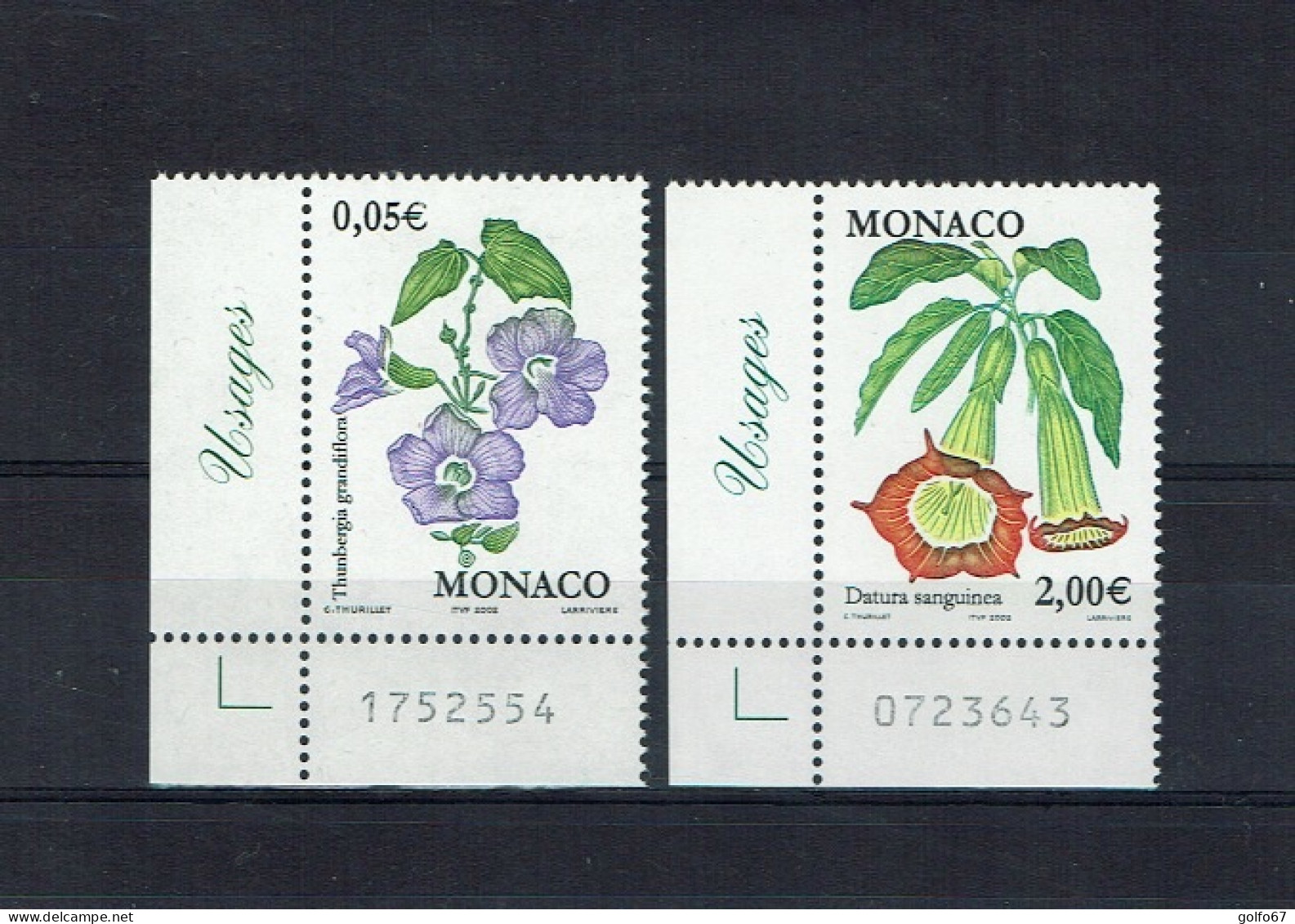 MONACO 2002 Y&T N° 2321 - 2322 NEUF** - Unused Stamps