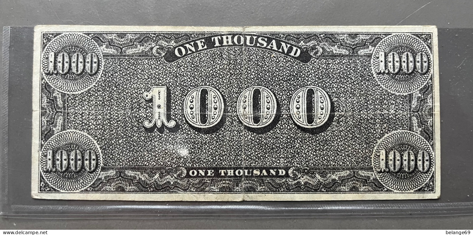 Billet Des États Confédérés D'Amérique De 1000 $ - Mai 1861 - Andere & Zonder Classificatie
