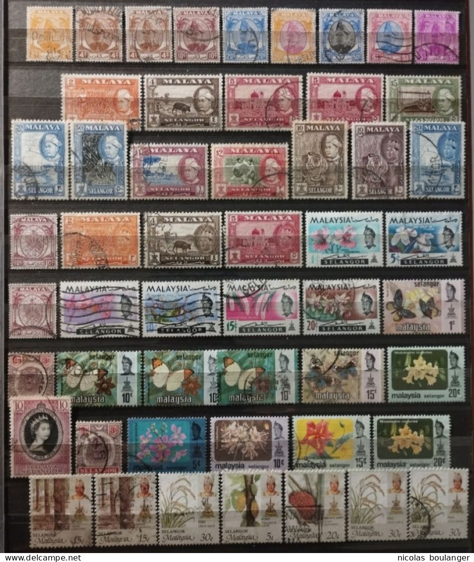 Selangor 1895-1984 / 52 Timbres / * Et Used - Malasia (1964-...)