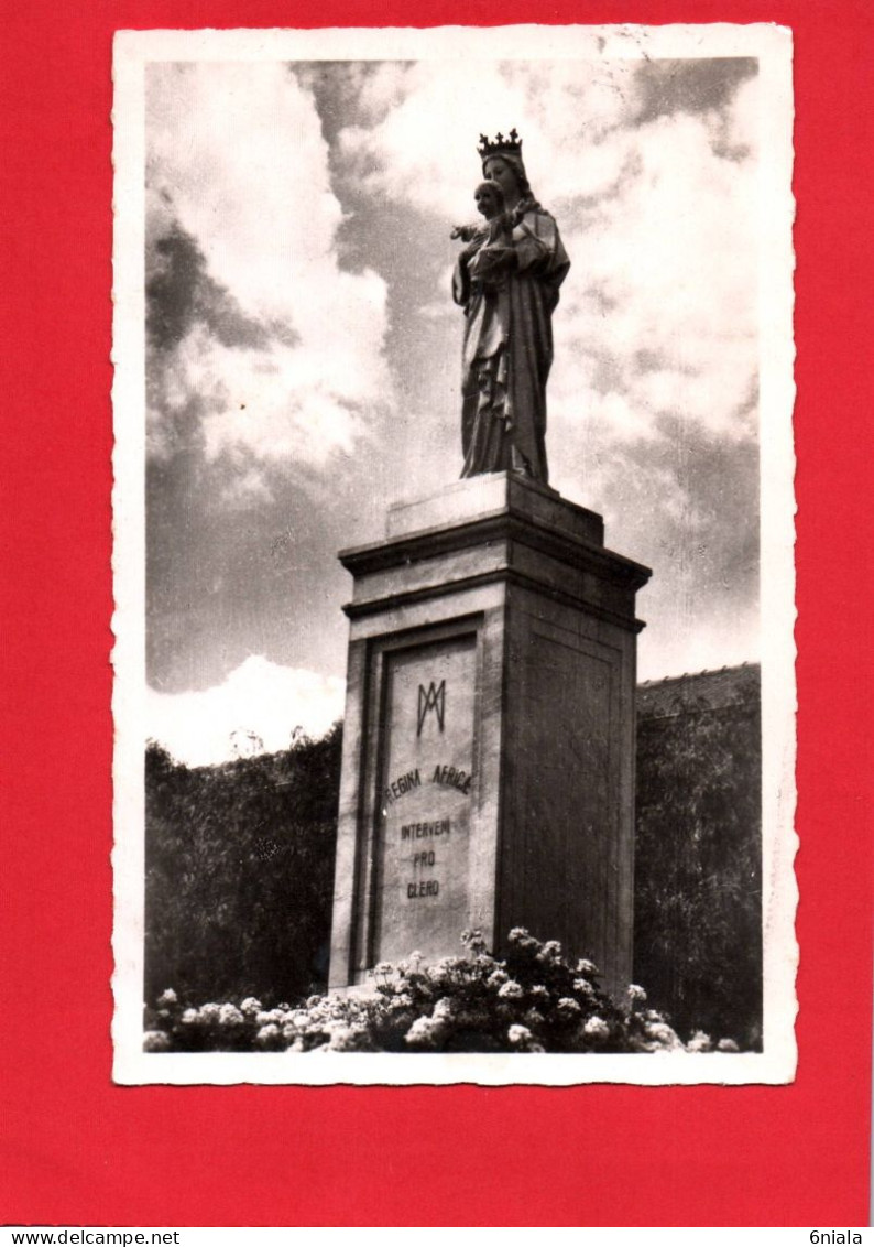 18703 THIBAR La Statue De Marie, Reine D'Afrique Société Des Missionnaires D'Afrique Pères Blancs  (2 Scans ) Tunisie - Tunisia
