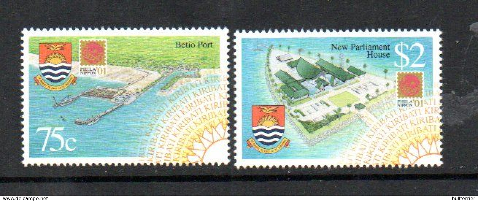 KIRIBATI - 2001 - PHILANIPPON SET OF 2 MINT NEVER HINGED - Kiribati (1979-...)