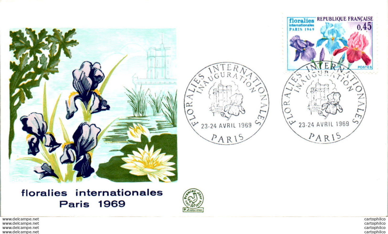 FDC France Salon De La Rose Paris 19069 Fleur Floralies - 1970-1979