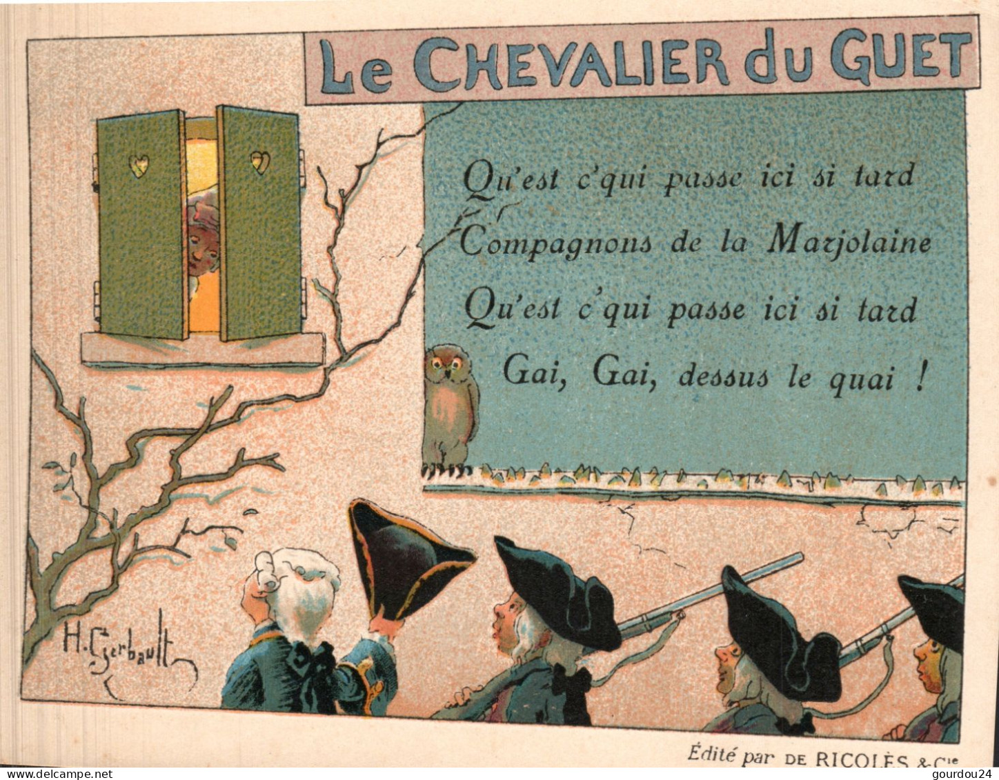 Le Chevalier Du Guet - Pub Ricqles Et Cie - Sonstige & Ohne Zuordnung
