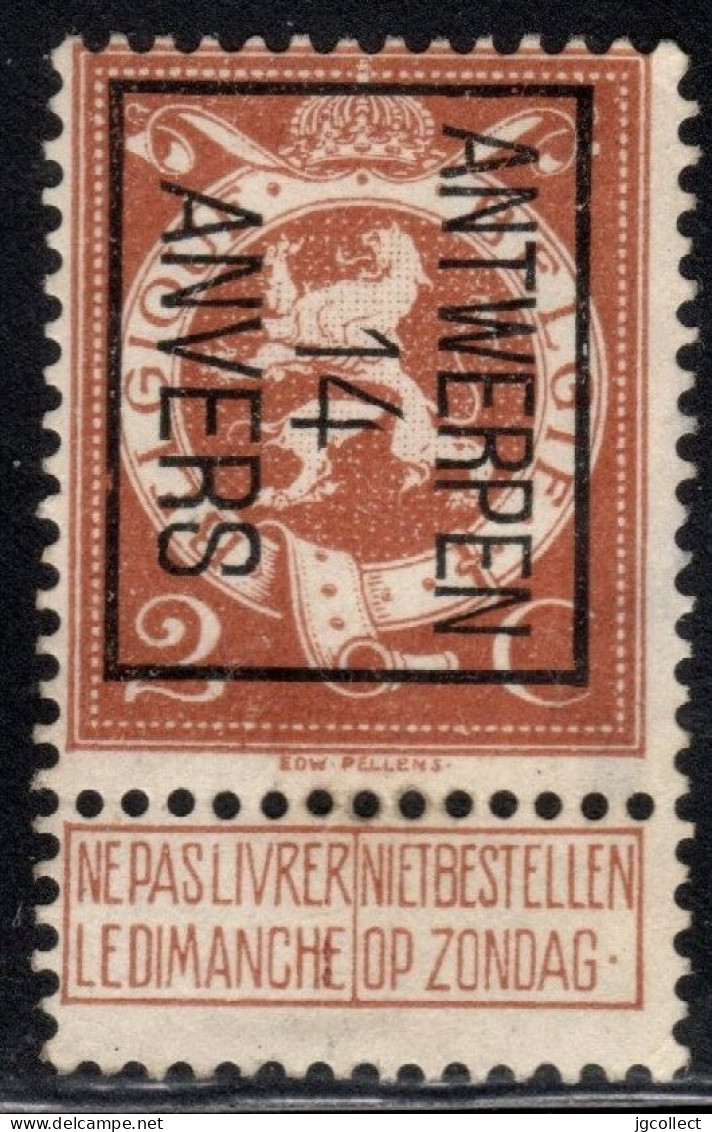 Typo 49B (ANTWERPEN 13 ANVERS) - O/used - Tipo 1912-14 (Leoni)