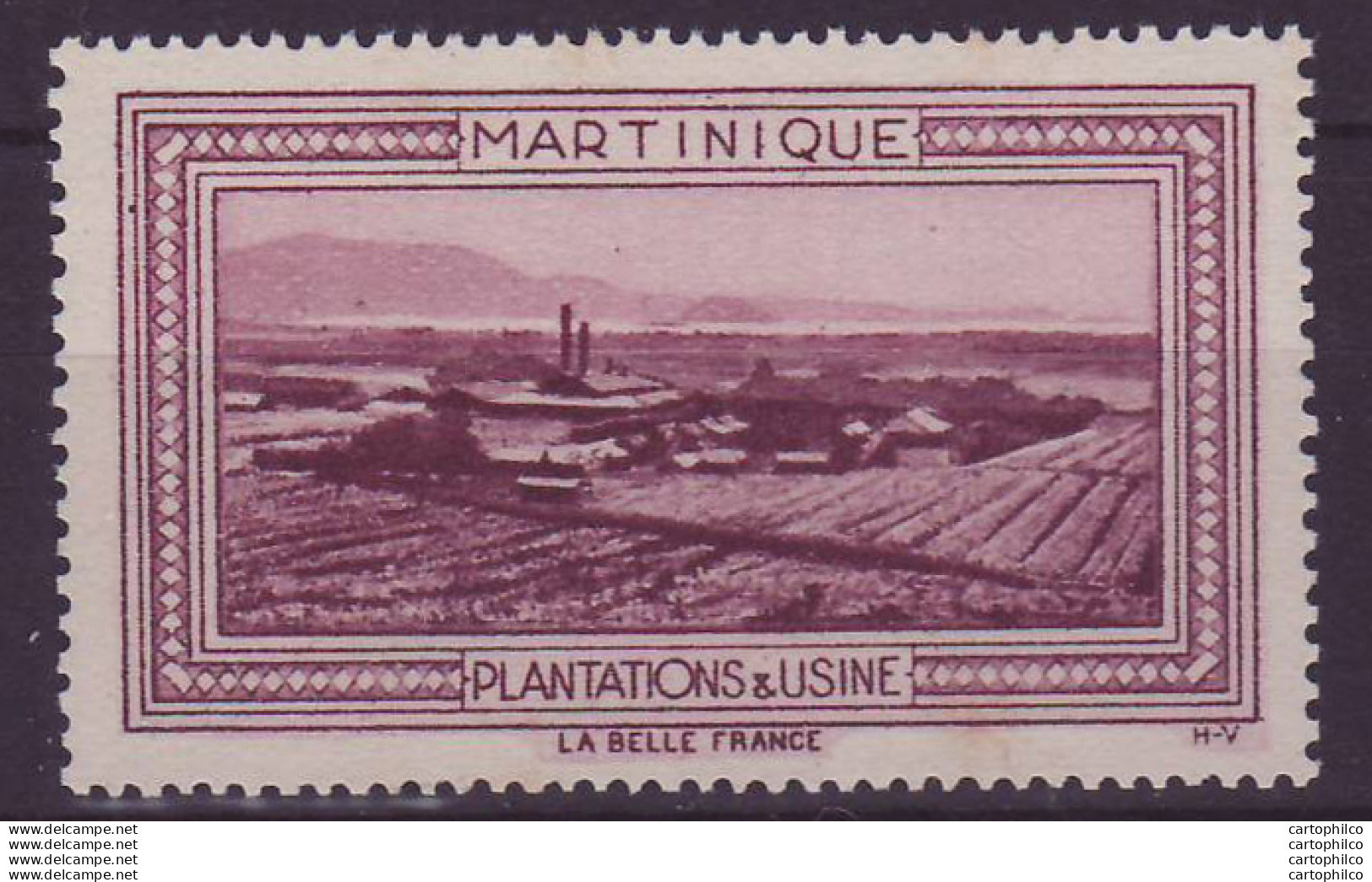 '"''Vignette ** Martinique Plantations De L''''usine''"' - Unused Stamps