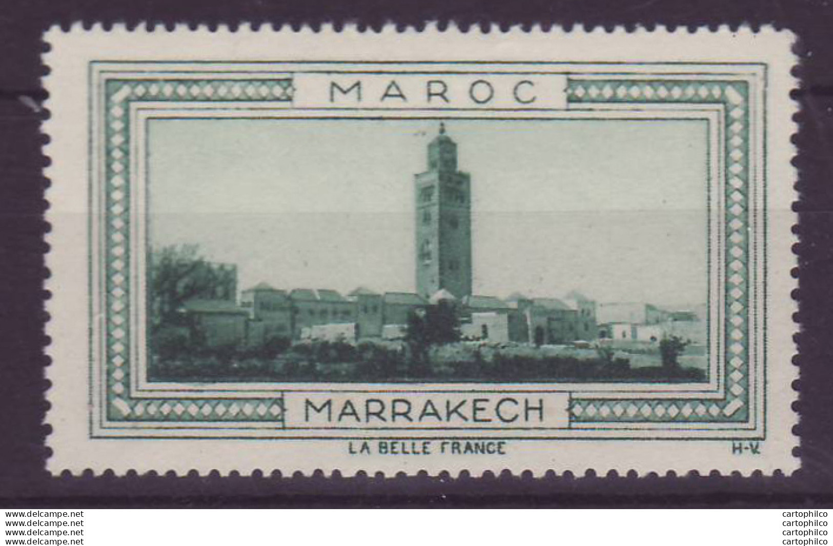 Vignette ** Maroc Marrakech - Ongebruikt