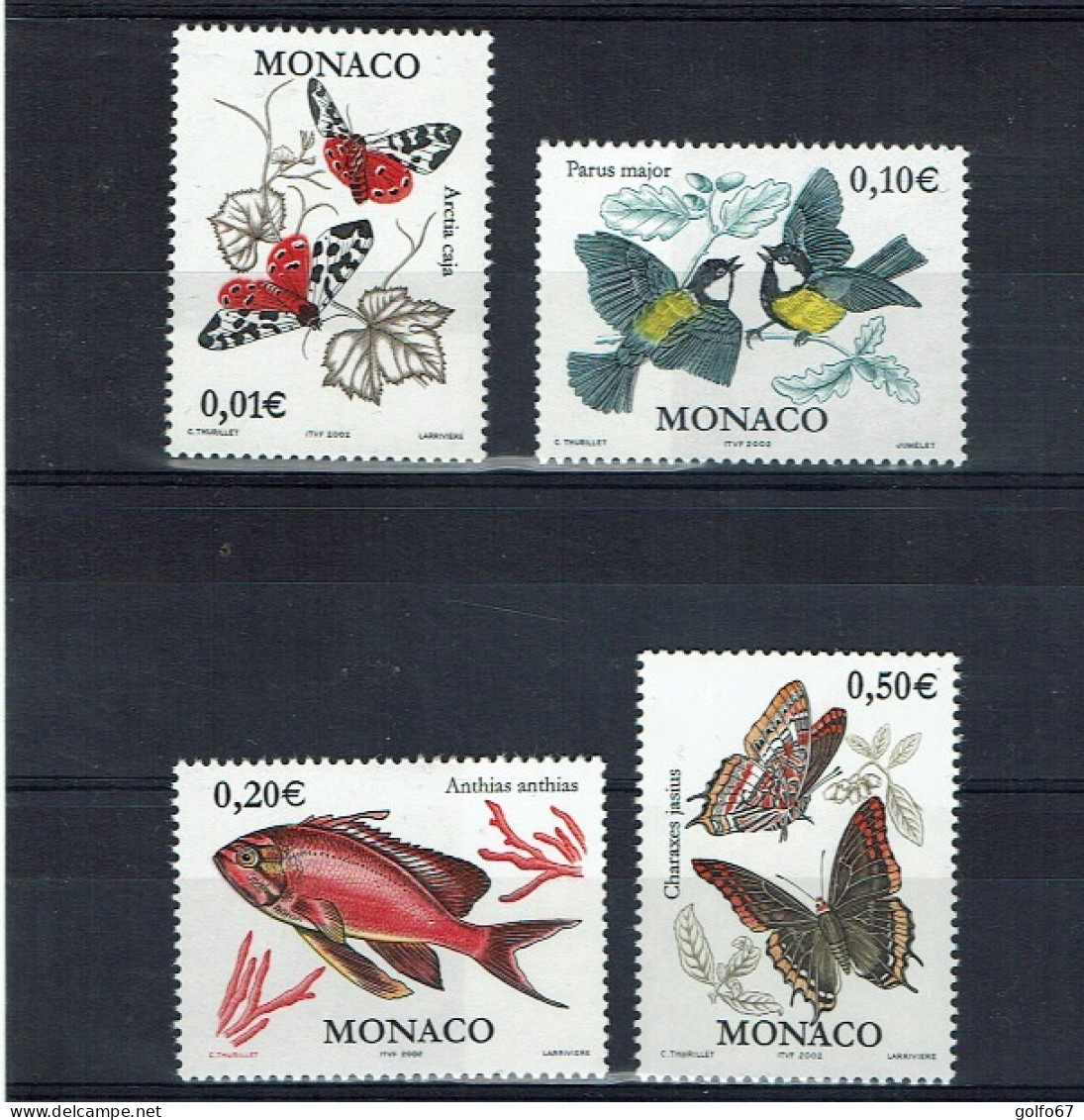 MONACO 2002 Y&T N° 2323 à 2325 NEUF** - Unused Stamps