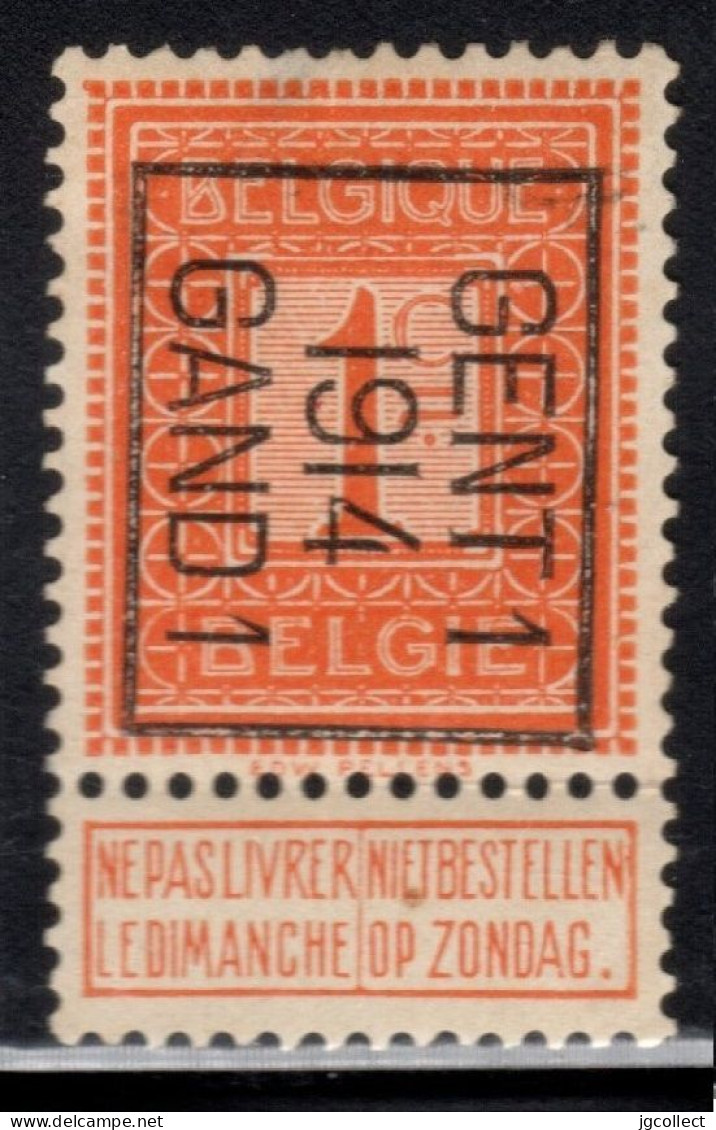 Typo 46B (GENT 1  1914  GAND 1) - O/used - Typos 1912-14 (Lion)