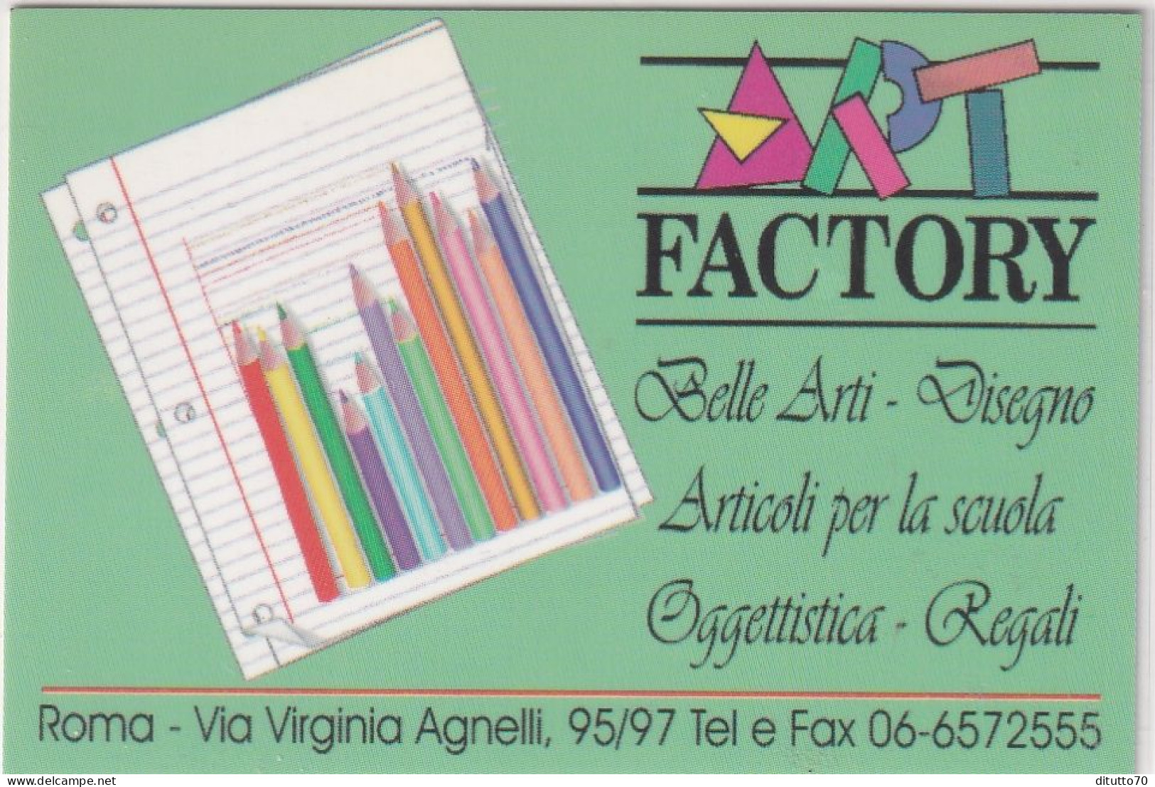 Calendarietto - Art Factory - Roma - Anno 1998 - Small : 1991-00
