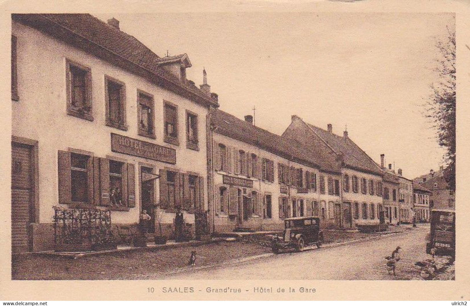 AK Saales  - Grand'rue - Hôtel De La Gare - Ca. 1910 (69107) - Molsheim