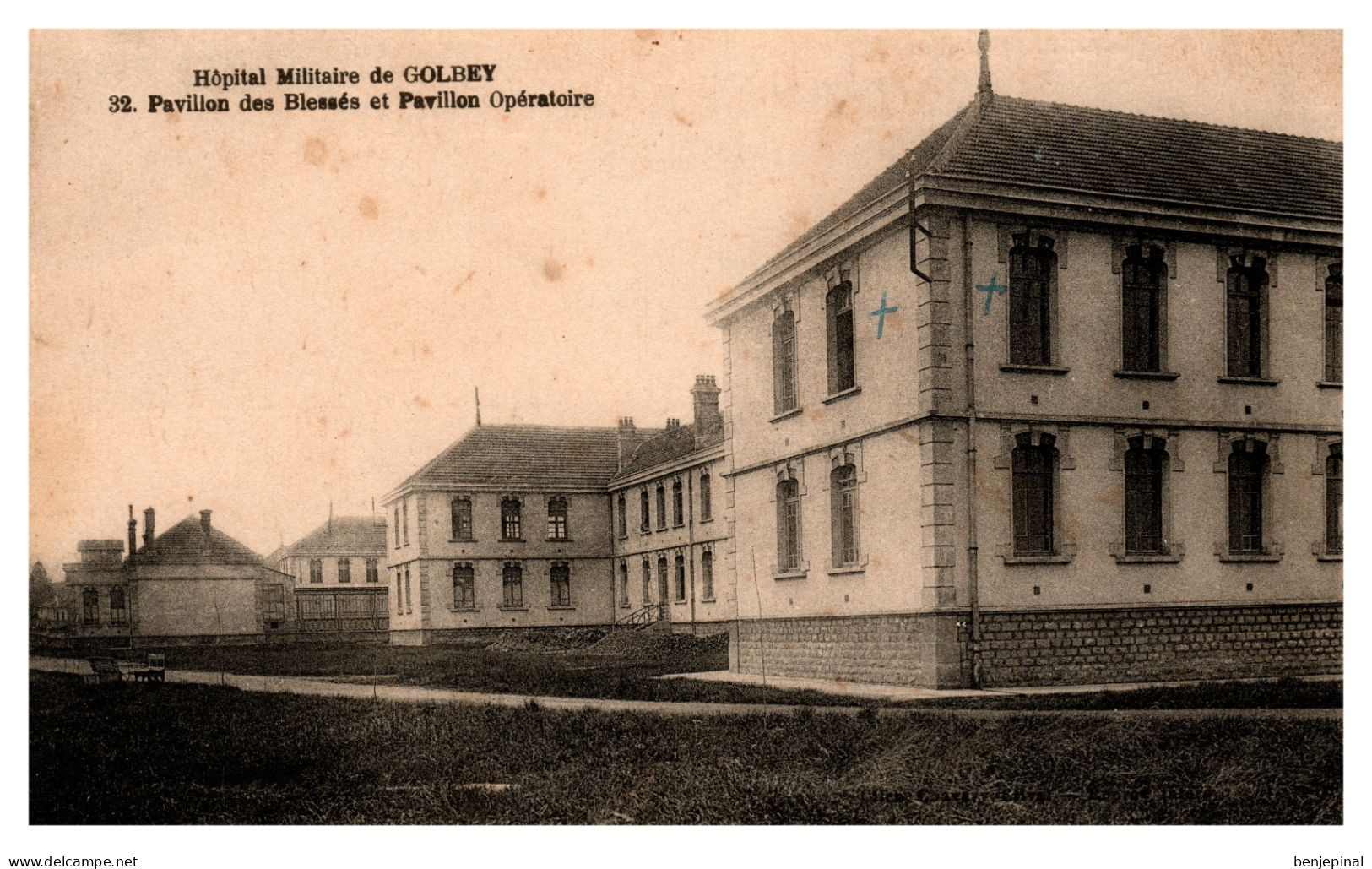 Hôpital Militaire D'Epinal (Golbey) - Pavillon Des Blessés Et Pavillon Opératoire - Golbey