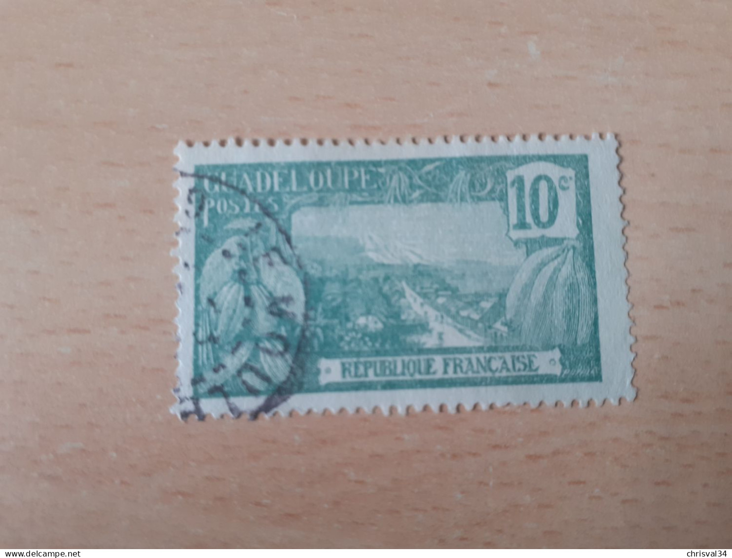 TIMBRE   GUADELOUPE       N  78     COTE  1,75   EUROS  OBLITERE - Gebruikt