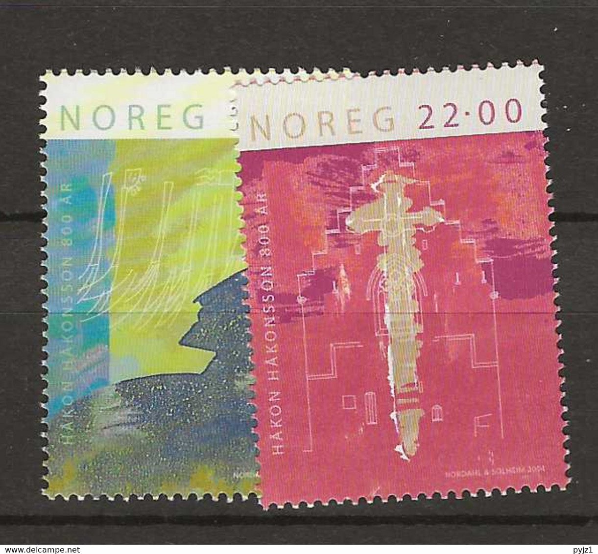 2004 MNH Norway, Mi 1505-06 Postfris** - Ongebruikt