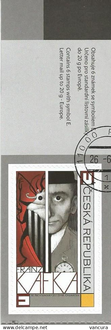 771 Czech Republic Franz Kafka Anniversary 2013 - Writers