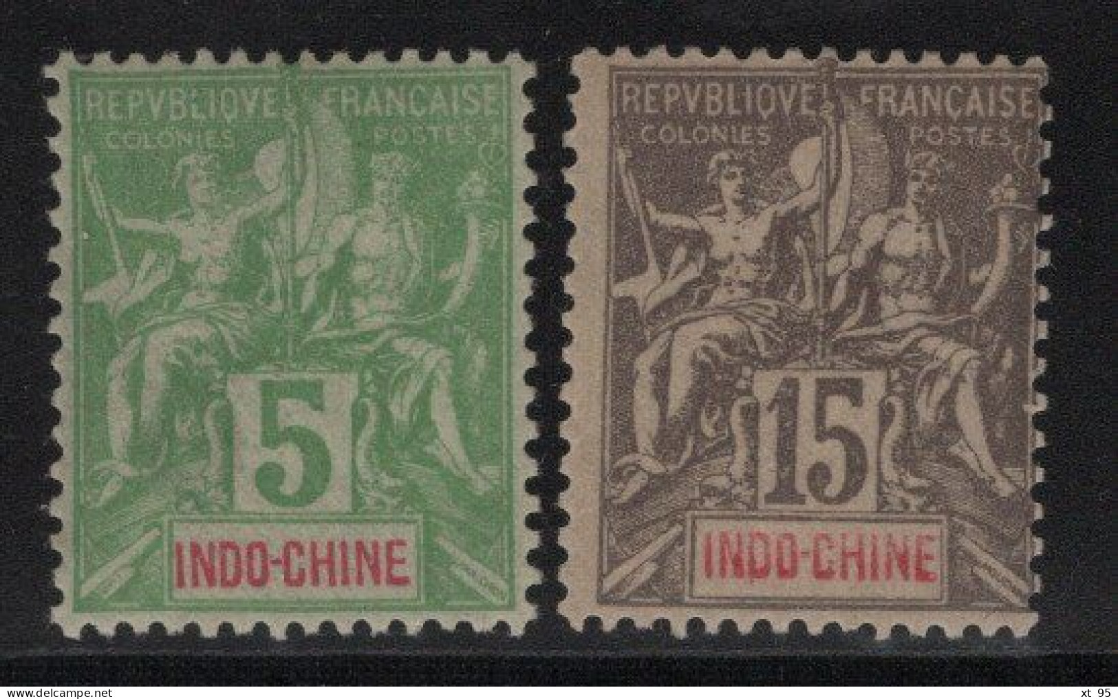 Indochine - N°17 + 19 - Cote 14.50€ - * Neufs Avec Charniere - Nuovi