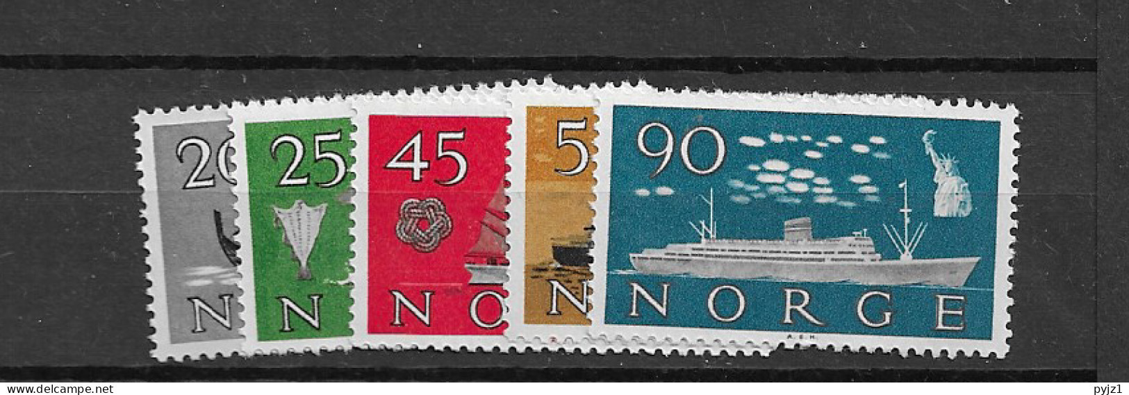 1960 MNH Norway Mi 444-48, Postfris** - Ongebruikt