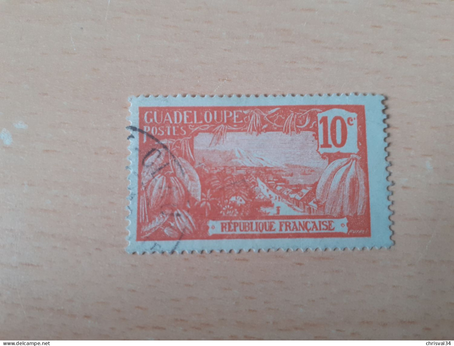 TIMBRE   GUADELOUPE       N  79     COTE  0,25   EUROS  OBLITERE - Used Stamps