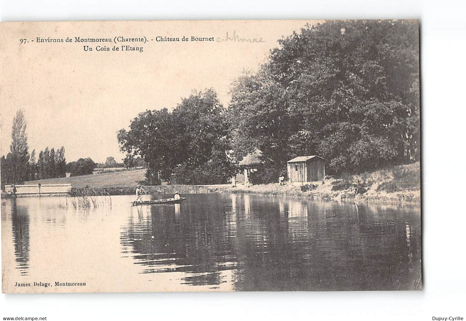 Environs De MONTMOREAU - Château De BOURNET - Un Coin De L'Etang - Très Bon état - Sonstige & Ohne Zuordnung