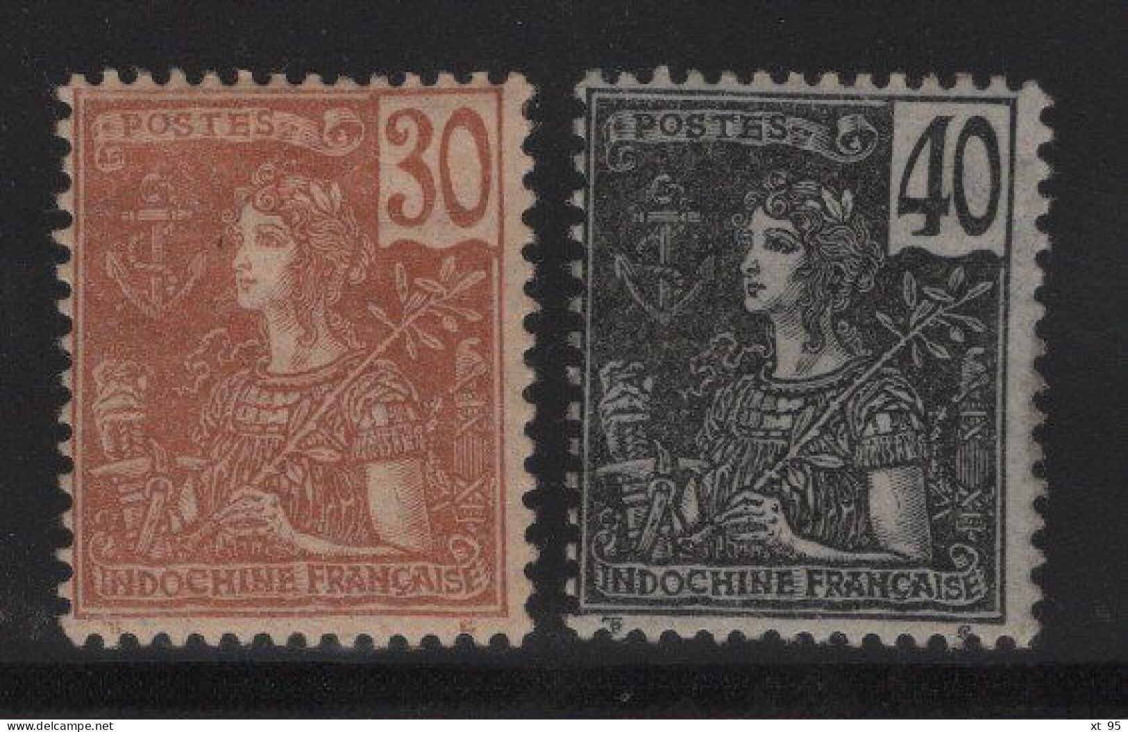 Indochine - N°32 + 34 - Cote 16€ - * Neufs Avec Charniere - Neufs