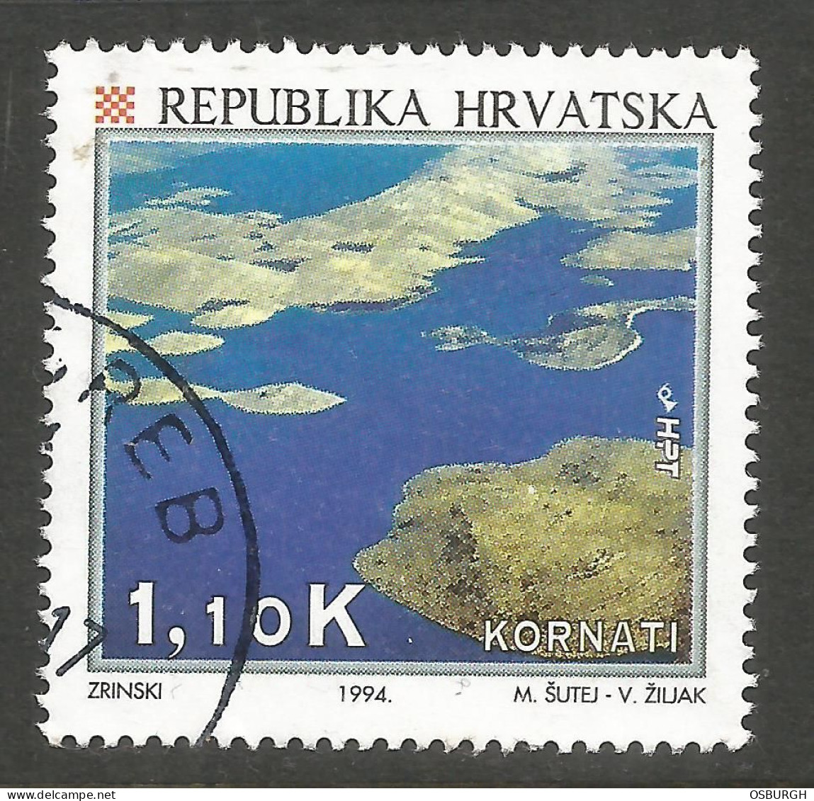 CROATIA. 1994. 1.10K KORNATI USED - Croatie
