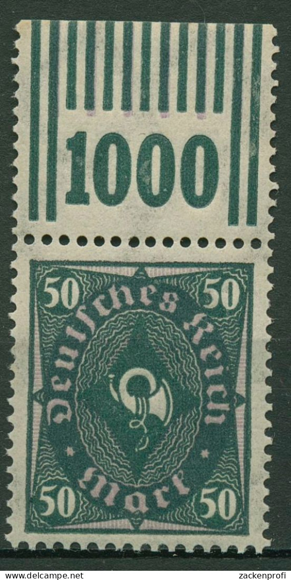 Deutsches Reich 1922 Posthorn, Walzendruck 209 W A OR 0'6'0/2'9'2 Postfrisch - Unused Stamps