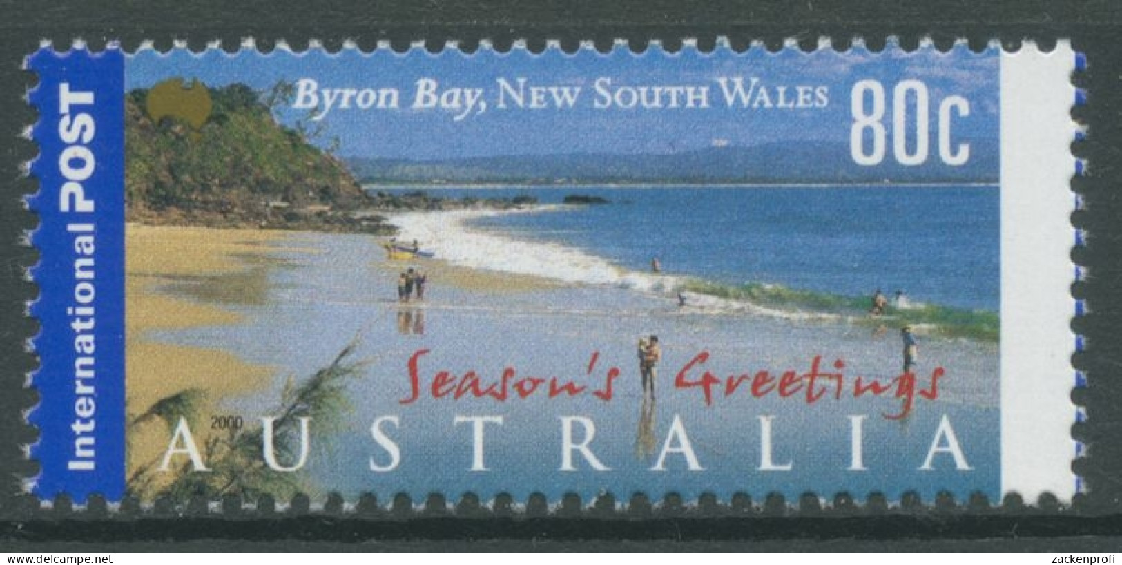 Australien 2000 Weihnachtsgrüße Sandstrand Byron Bay 2004 Postfrisch - Mint Stamps