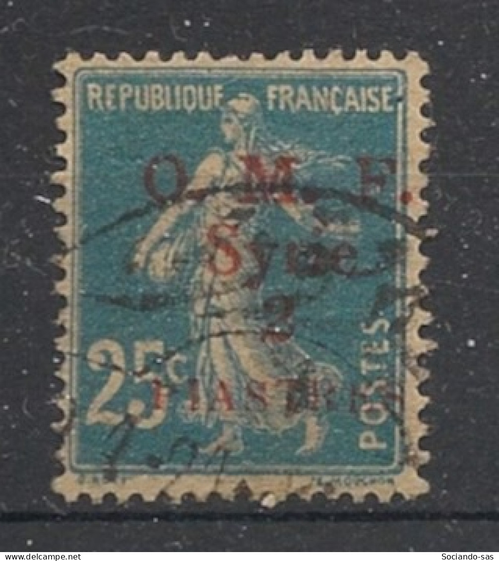 SYRIE - 1920 - N°YT. 37 - Type Semeuse 2pi Sur 25c Bleu - Oblitéré / Used - Usati