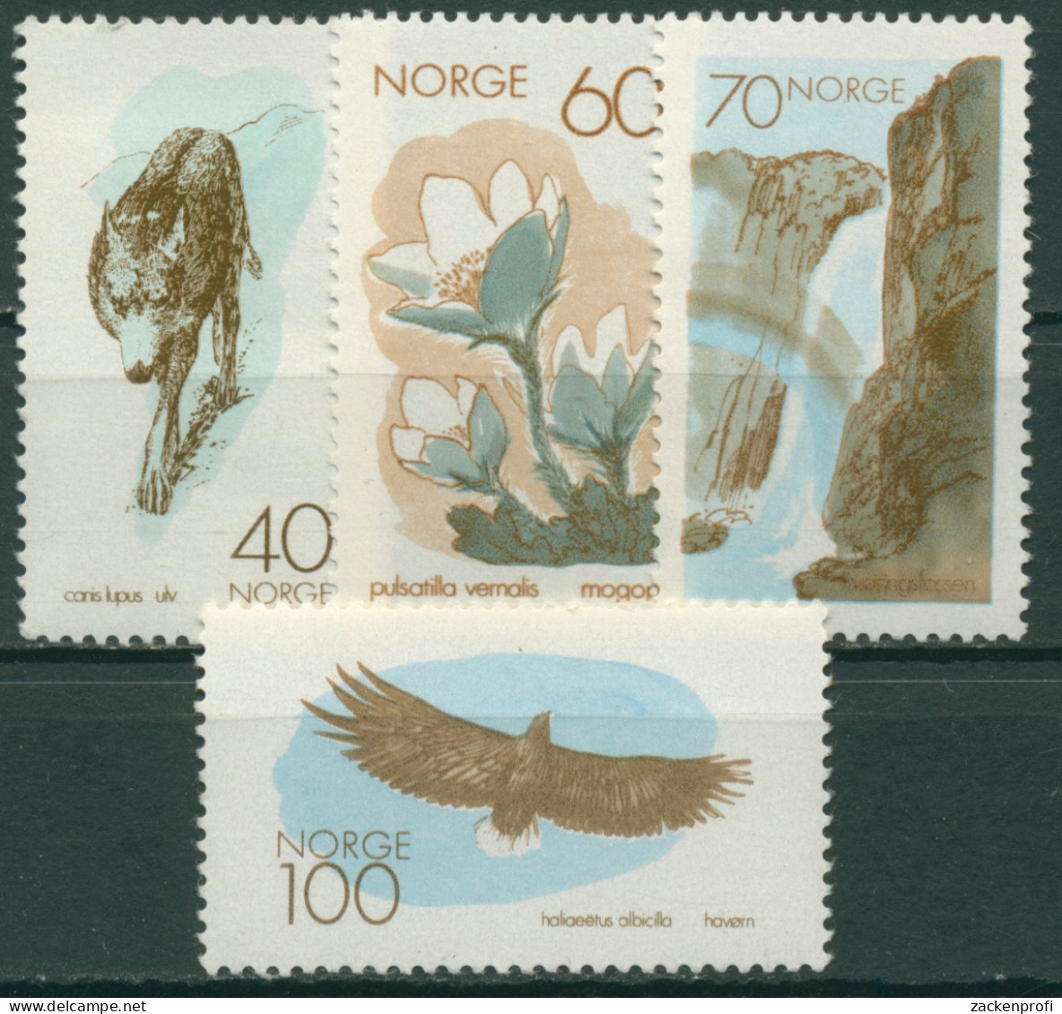 Norwegen 1970 Europäisches Naturschutzjahr 602/05 Postfrisch - Ongebruikt