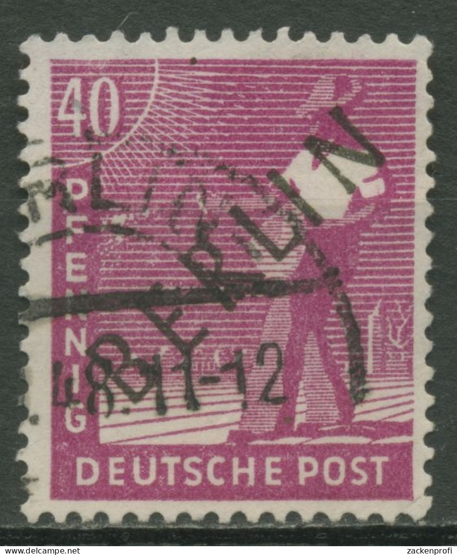 Berlin 1948 Schwarzaufdruck 12 Gestempelt - Usati