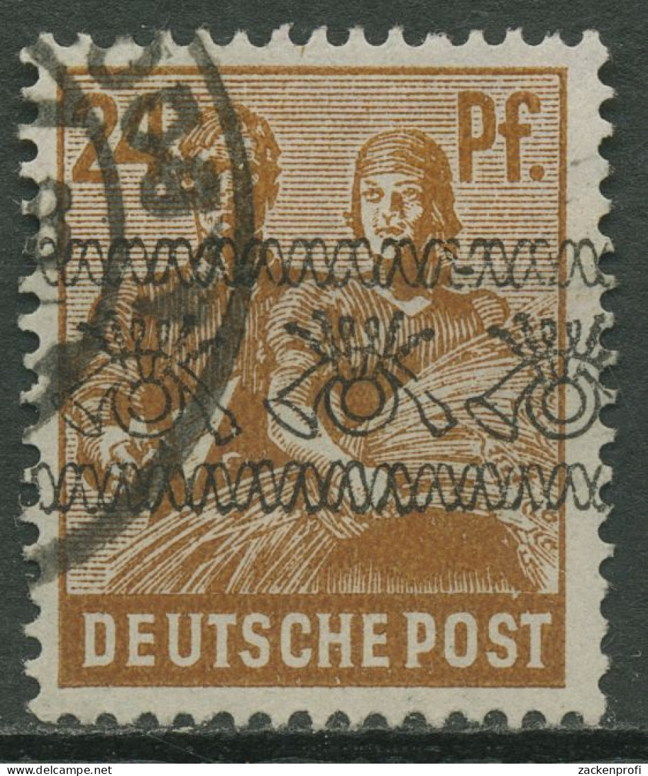 Bizone 1948 Freimarke Mit Bandaufdruck Kopftstehend 44 I K Gestempelt - Sonstige & Ohne Zuordnung