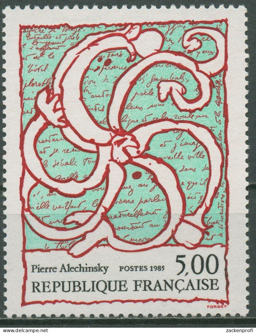 Frankreich 1985 Zeitgenössische Kunst Gemälde Pierre Alechinsky 2519 Postfrisch - Unused Stamps