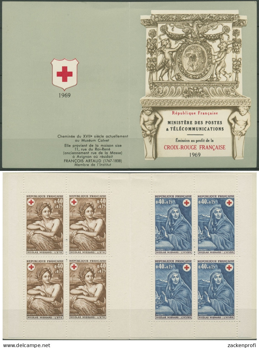 Frankreich 1969 Rotes Kreuz Markenheftchen 1692/93 MH Postfrisch (C96363) - Rotes Kreuz