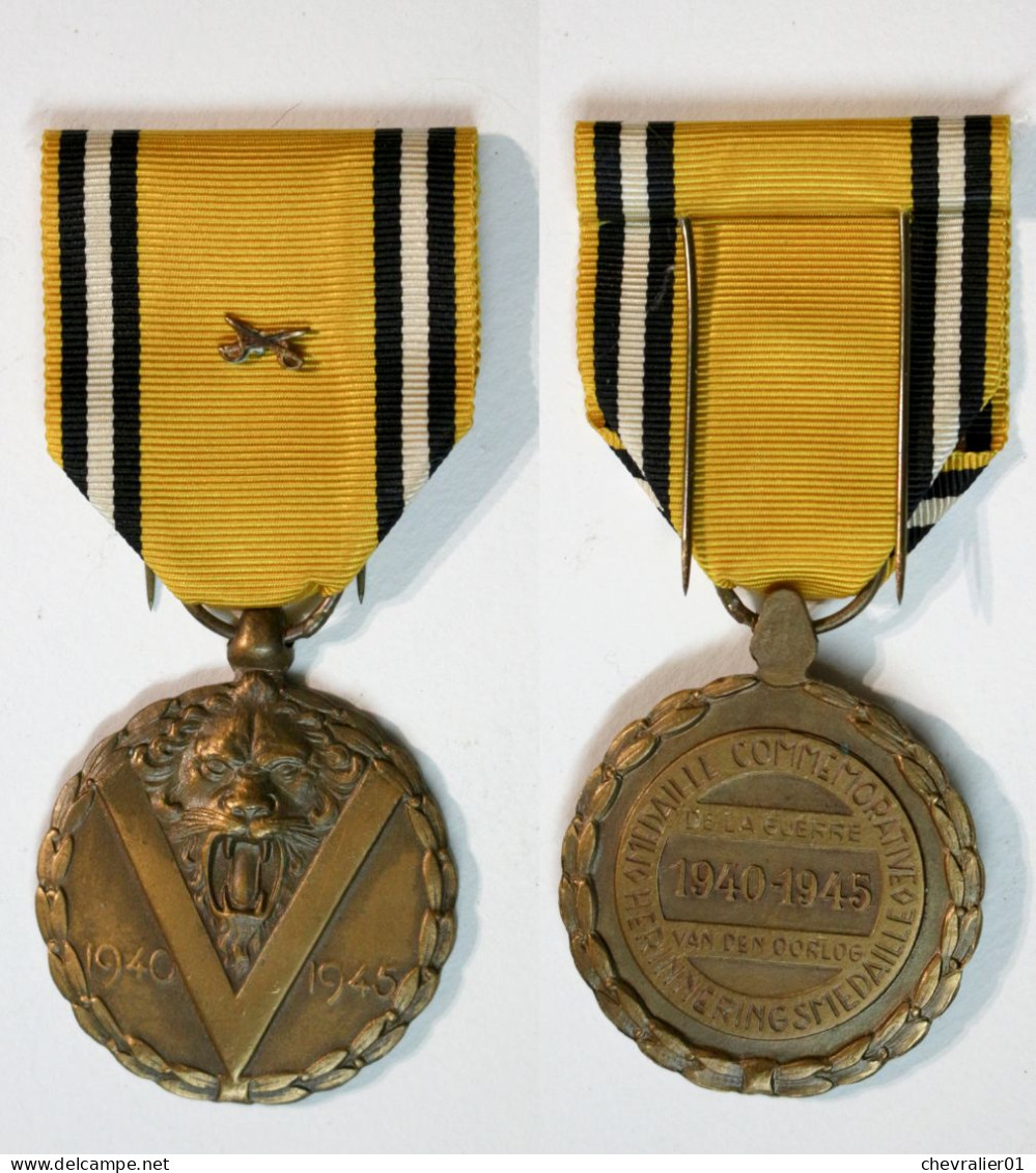 Médaille-BE-109_Médaille Commémorative 1940-1945_WW2_petits Sabres Croisés_D_20-23 - Belgio