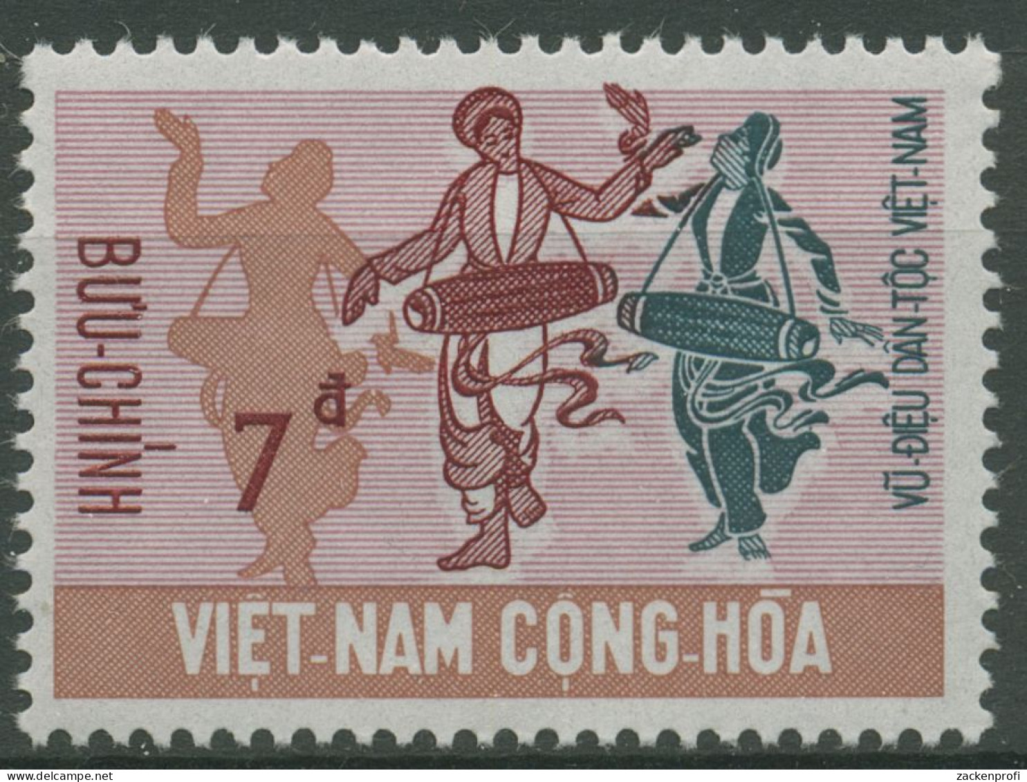 Vietnam - Süd 1971 Volkstänze 465 Postfrisch - Vietnam