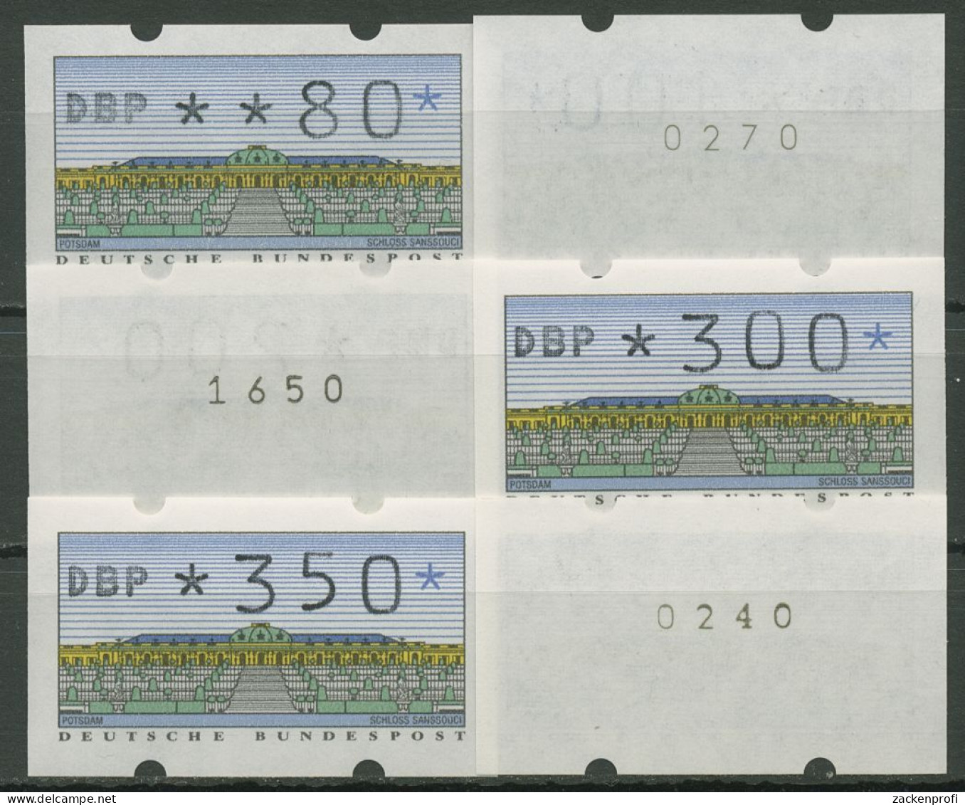 Bund ATM 1993 ATM Mit Rollen-Nr. Versandstellensatz 2.1.2 VS 1 R.-Nr. Postfrisch - Timbres De Distributeurs [ATM]