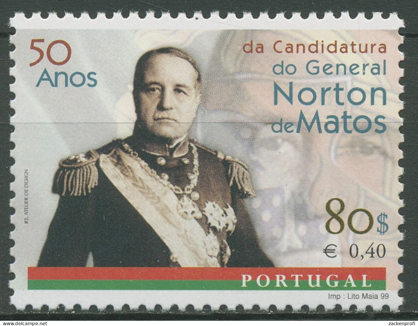 Portugal 1999 General José Norton De Matos 2332 Postfrisch - Unused Stamps