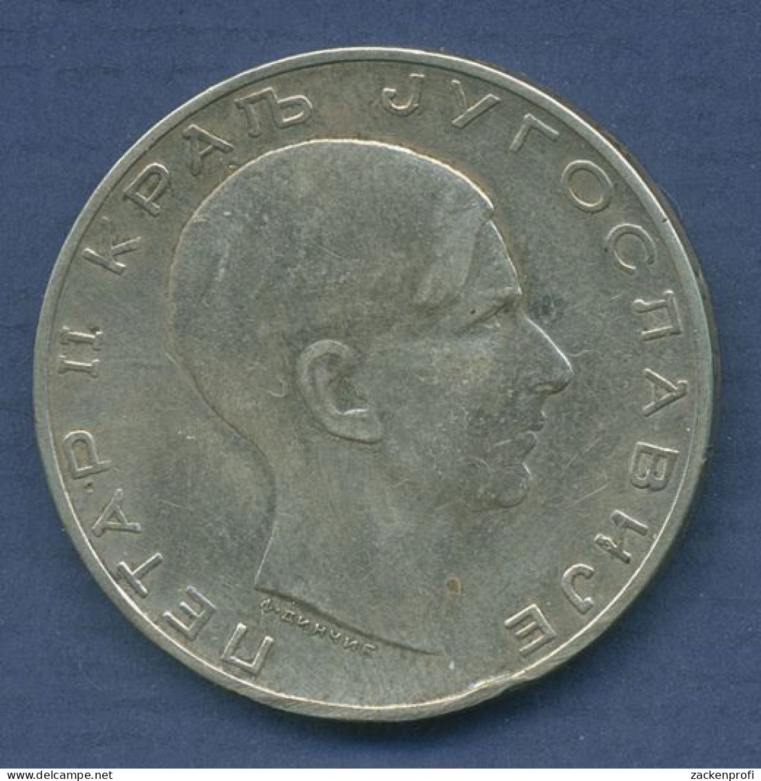 Jugoslawien 50 Dinara 1938, Silber, Petar II., KM 24 Ss (m3581) - Yougoslavie