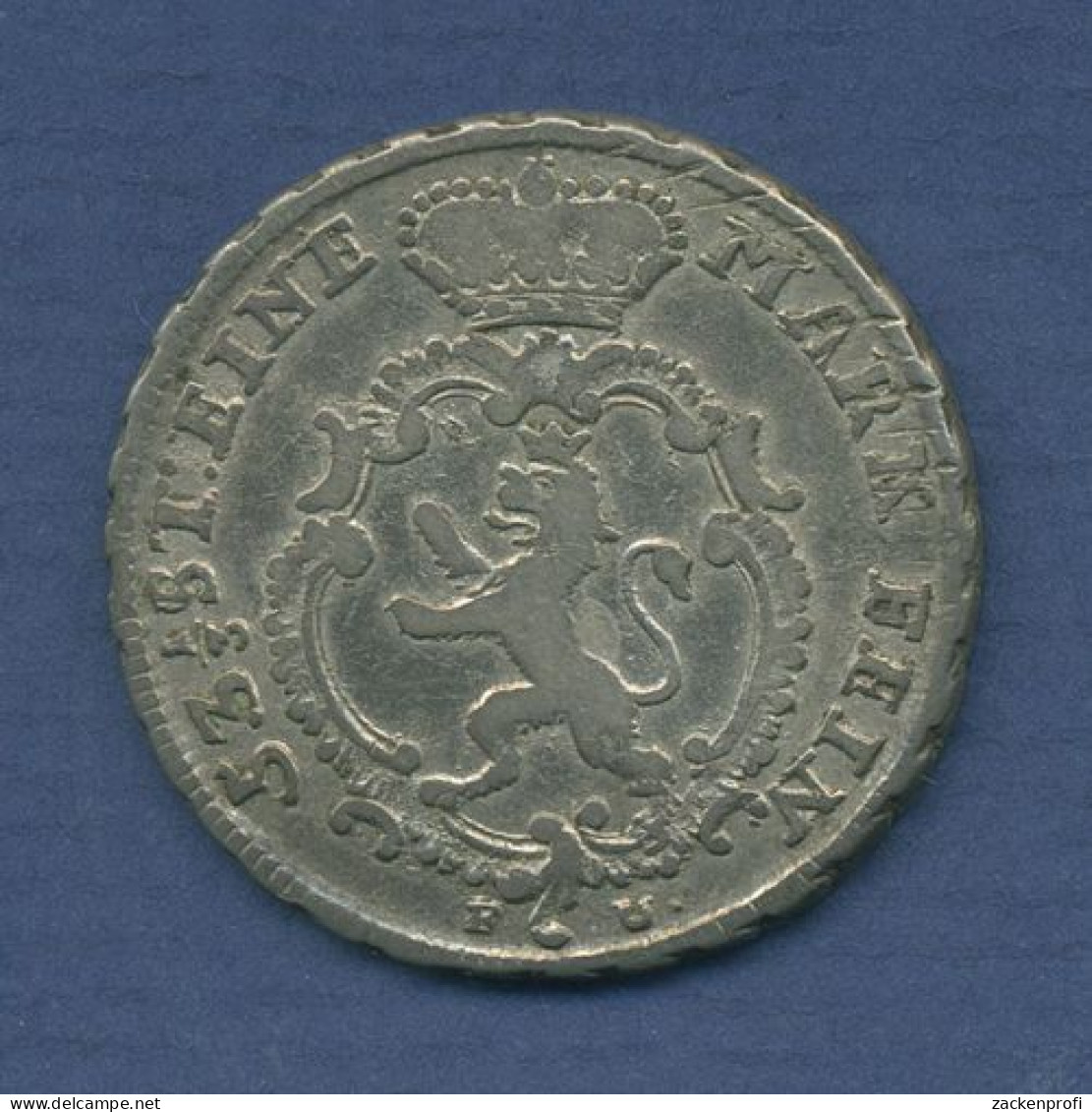 Hessen-Kassel 1/4 Reichstaler 1771 FU, Friedrich II., Schütz 1905, Ss (m3594) - Groschen & Andere Kleinmünzen