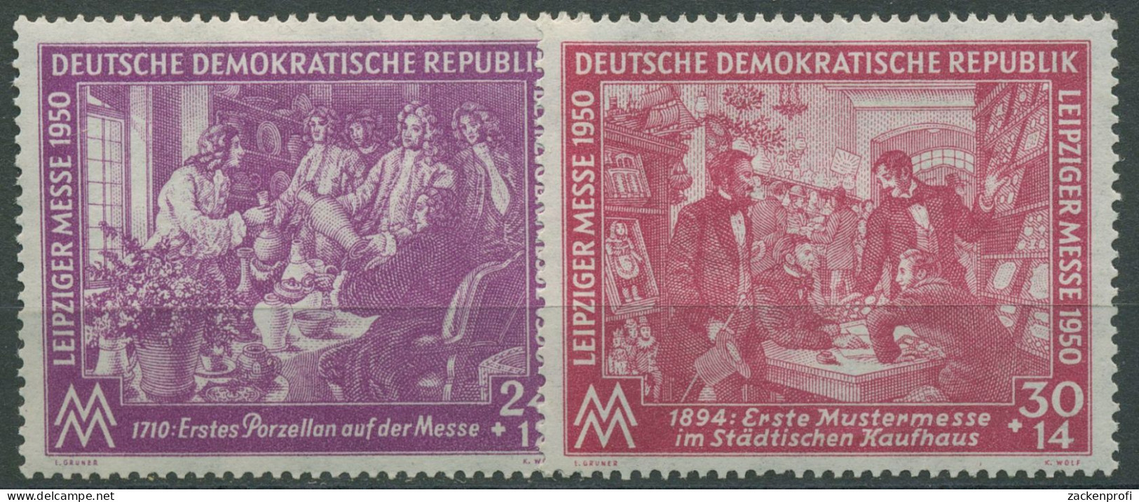 DDR 1950 Leipziger Frühjahrsmesse 248/49 Postfrisch - Nuevos