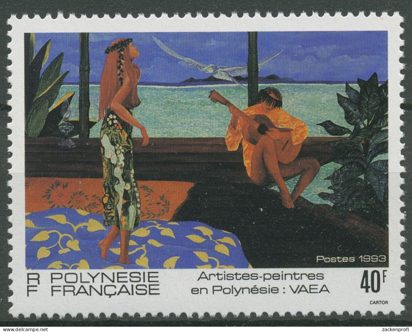 Französisch-Polynesien 1993 Frauen Von Tahiti Gemälde 645 Postfrisch - Ongebruikt