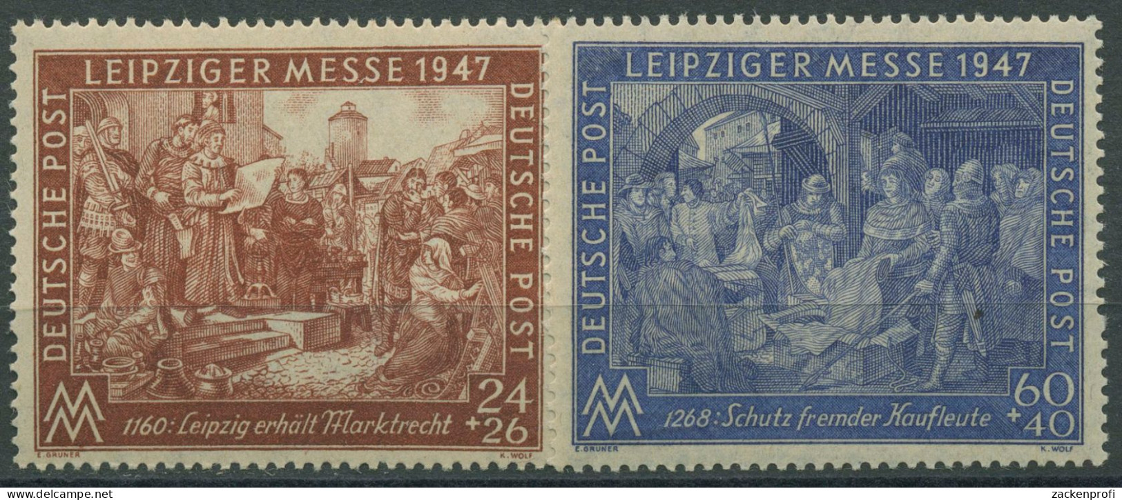 Alliierte Besetzung 1947 Leipziger Messe 941/42 I C Postfrisch - Nuevos