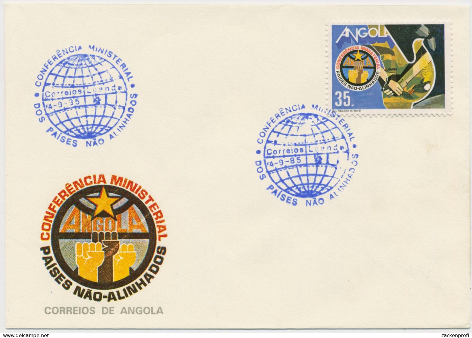 Angola 1985 Ministerkonferenz Der Blockfreien Staaten 728 FDC (X60985) - Angola