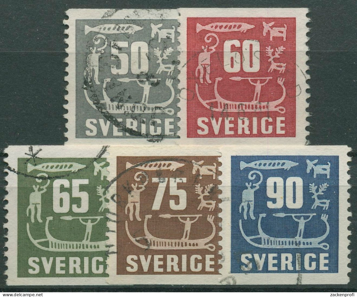 Schweden 1954 Felsenzeichnungen 396/00 Gestempelt - Usati