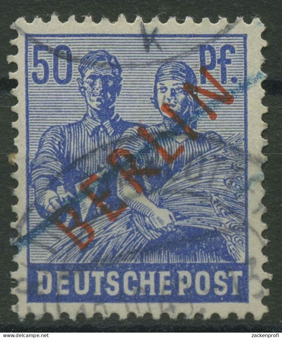 Berlin 1949 Rotaufdruck 30 Gestempelt, "blauer Strich" (R80867) - Usados