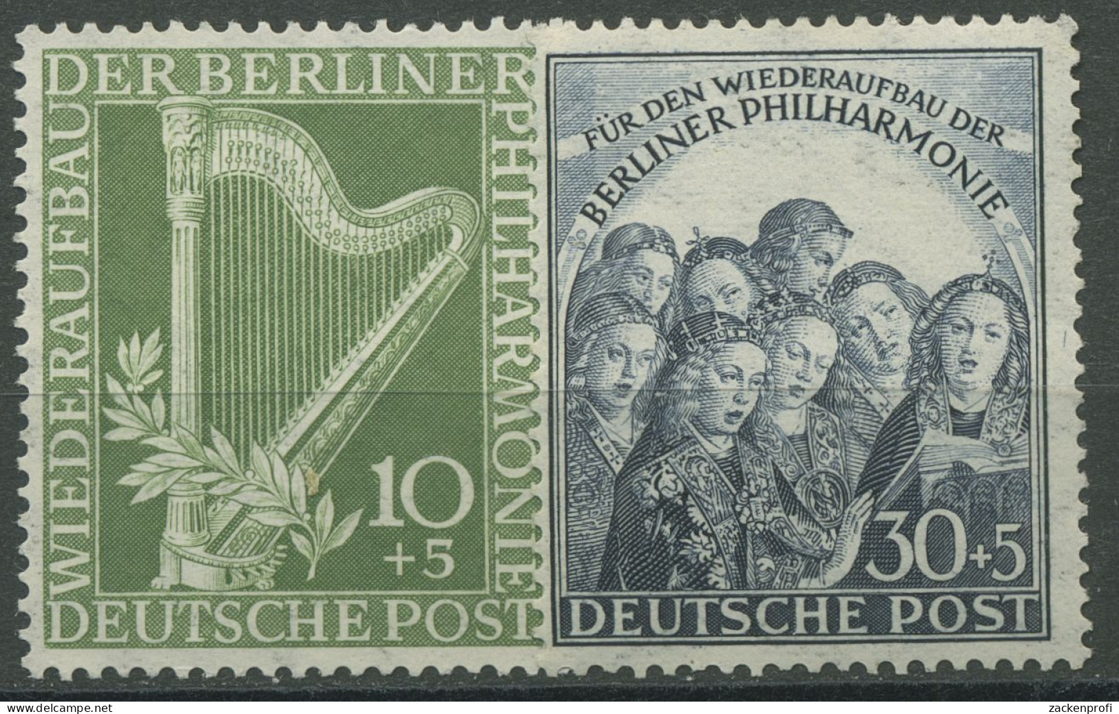 Berlin 1950 Berliner Philharmonie 72/73 Postfrisch, Kl. Fehler (R80958) - Ongebruikt