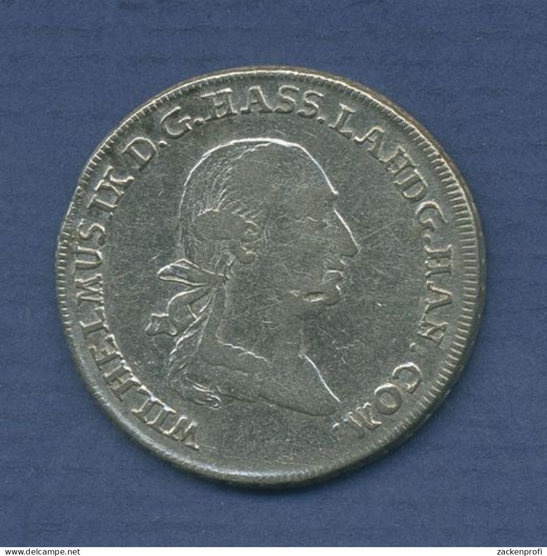 Hessen-Kassel 1/4 Reichstaler 1790 F Wilhelm IX., Schütz 2113, Ss (m3591) - Small Coins & Other Subdivisions