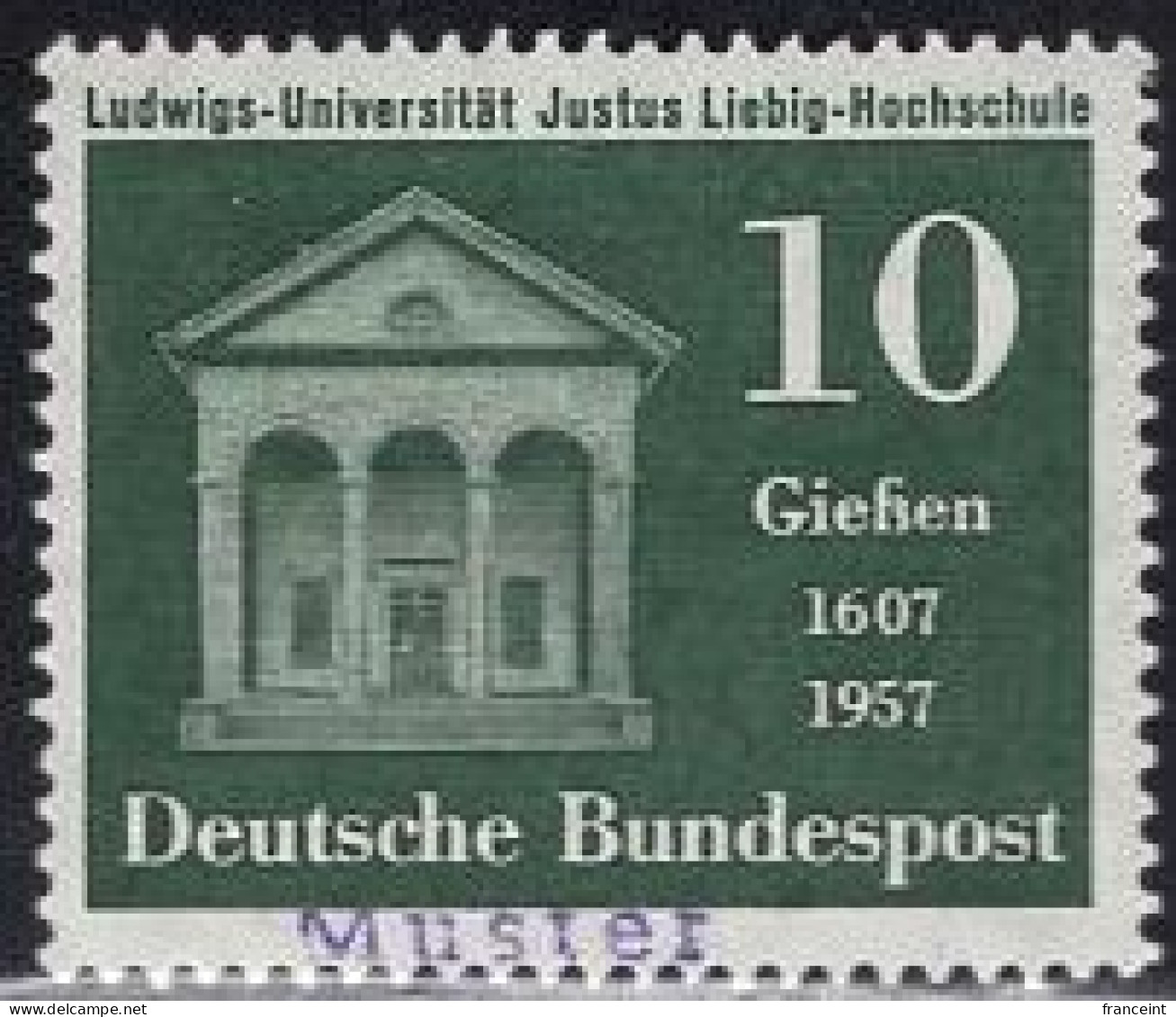GERMANY(1957) Liebig Laboratory. MUSTER (specimen) Overprint. Scott No 768. - Other & Unclassified