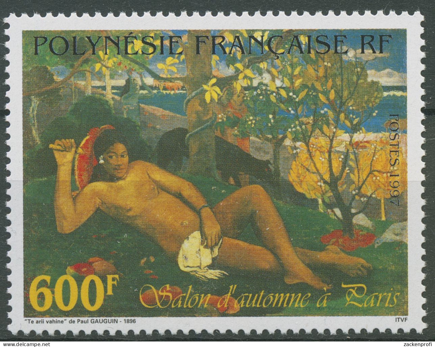 Französisch-Polynesien 1997 Phil. Herbstsalon Gemälde Von Gauguin 753 Postfrisch - Unused Stamps